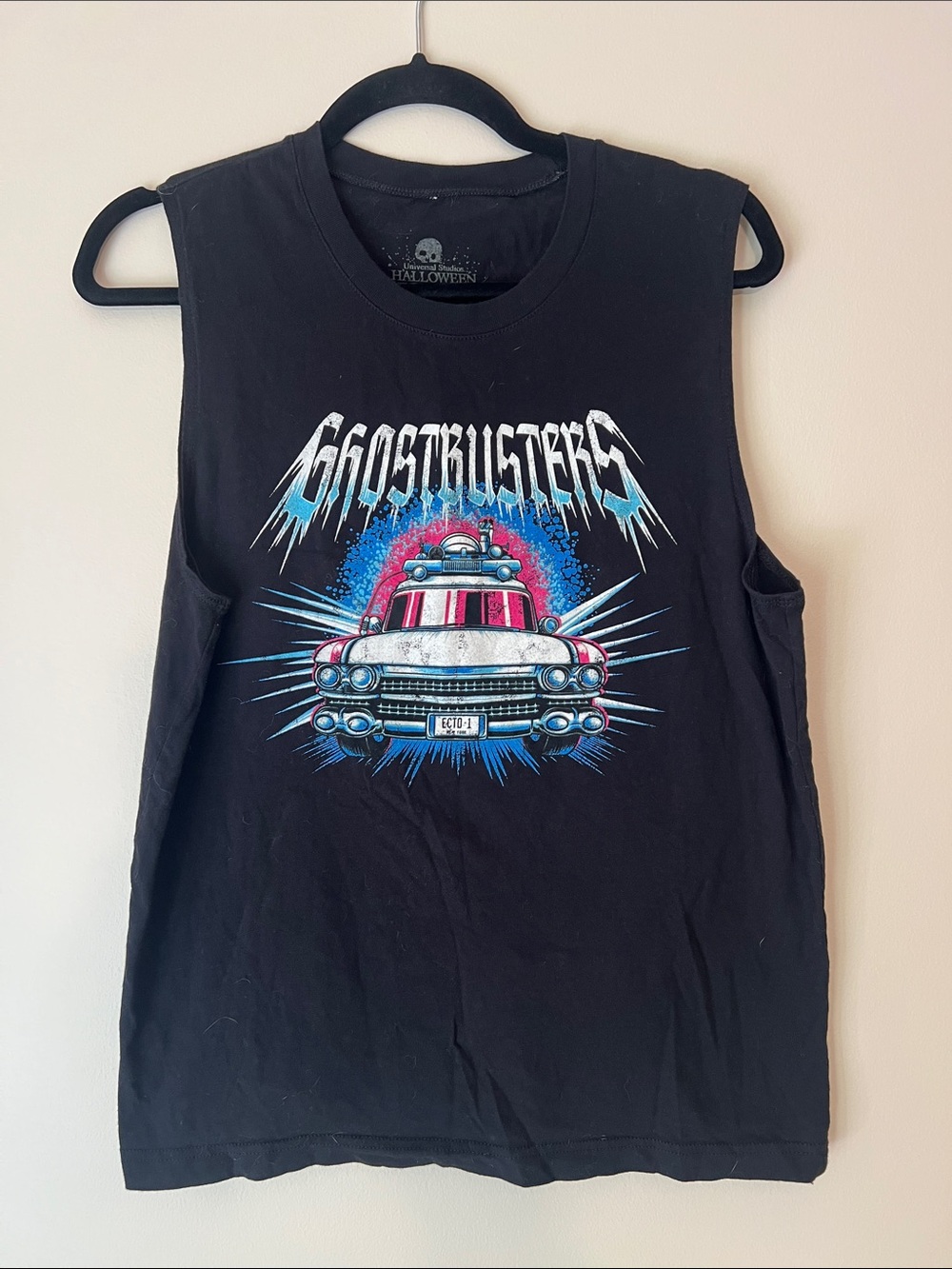 Ghostbusters Black Graphic Muscle Tank Top